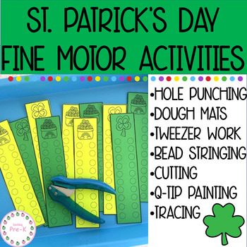 Preview of St. Patrick's Day Fine Motor Activities