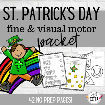 Preview of St. Patrick's Day Fine & Visual Motor Packet