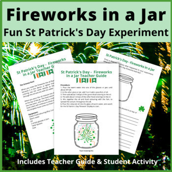 Preview of St Patrick's Day Fireworks in a Jar | Density of Liquids | States of Matter