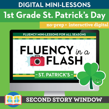 Preview of St. Patrick's Day Fluency in a Flash 1st Grade • Digital Fluency Mini Lessons
