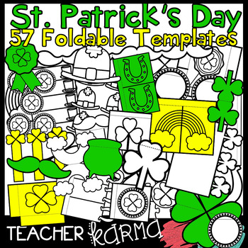 Preview of St. Patrick's Day Foldables, Interactives, Flip Book Templates
