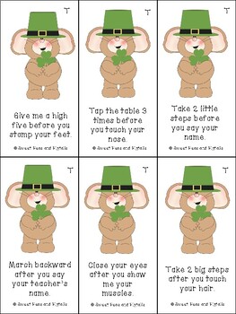 Download St. Patrick's Day Following Directions Cards & Coloring Sheets | TpT