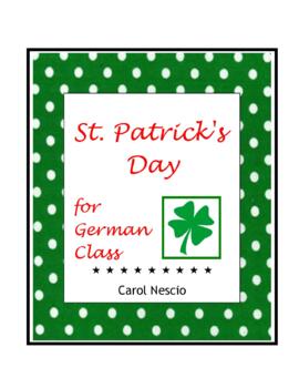 Preview of St. Patrick's Day For German Class ~ Bingo + Word Search + Partner Game