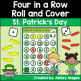 St. Patrick's Day Four in a Row Addition Games Roll and Add