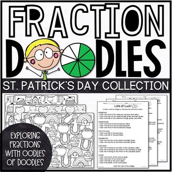 Preview of St. Patrick's Day Fractions Activities | St. Patrick’s Day Color by Number