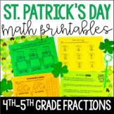 St. Patrick's Day Fractions Math | 4th-5th Grade Worksheets