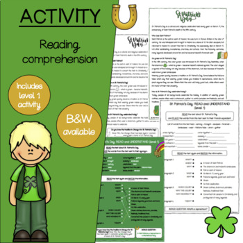 Preview of St. Patrick's Day Free Activity