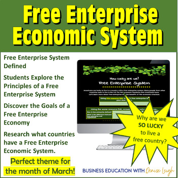Preview of St. Patrick's Day Free Enterprise Economic System Lesson and Classroom Decor