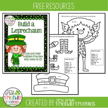 St. Patrick's Day Freebie by First Grade Friendly Frogs | TPT