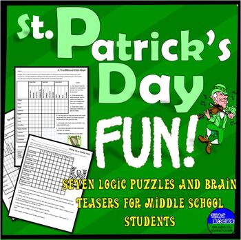 Preview of St. Patrick's Day Fun - Seven Logic Puzzles for Middle School