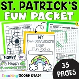 St. Patrick's Day Fun Packet Worksheets - Busy Work Morning Tub March Activities