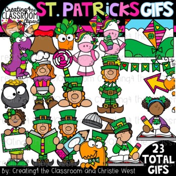 Preview of St. Patrick's Day GIFs {Distance Learning GIFs}