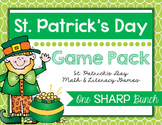 St. Patrick's Day Game Pack - Math & Literacy