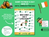 St. Patrick's Day Game, Who is Most Like a Leprechaun?,Fun