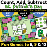 St. Patrick's Day Math Games - Count, Add, Subtract to 5, 