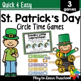 St. Patrick's Day Games Circle Time Activities for Prescho