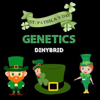 Preview of St. Patrick's Day Genetics DIHYBRID CROSS, Heredity, Inheritance Punnett Square