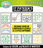 St. Patrick's Day Geoboards Clipart {Zip-A-Dee-Doo-Dah Designs}