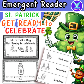 Preview of St. Patrick's Day-Get Ready to celebrate Emergent Reader ELA Activities NO PREP