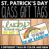 St. Patrick's Day Gift Tags - Student Gift Tags for St. Pa