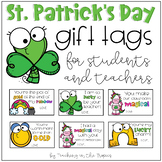 St. Patrick's Day Gift Tags for Students (and Colleagues)
