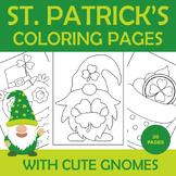St. Patrick's Day Gnome Coloring Pages!!