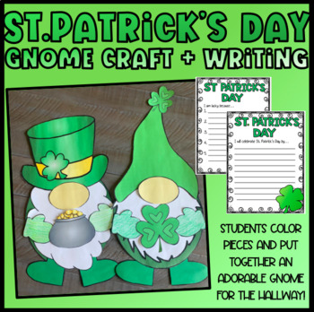 Preview of St. Patrick's Day Gnome Craft and Bulletin Board- Lucky and I Gnome It