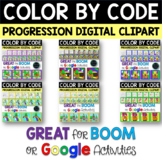 St. Patrick's Day Gnomes COLOR BY CODE Digital Progression