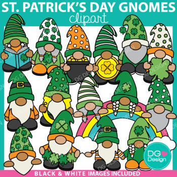 Preview of St Patrick's Day Gnomes Clipart