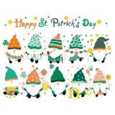 St Patrick's Day Gnoms Vector