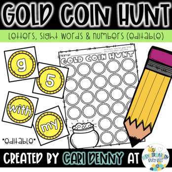 Preview of St. Patrick's Day Gold Coin Hunt (editable)