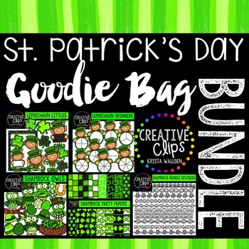 Preview of St. Patrick's Day Goodie Bag Bundle {Creative Clips Digital Clipart}
