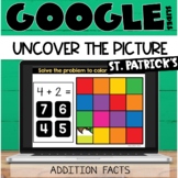 St. Patrick's Day Google Slides™ Addition Facts Hidden Pictures