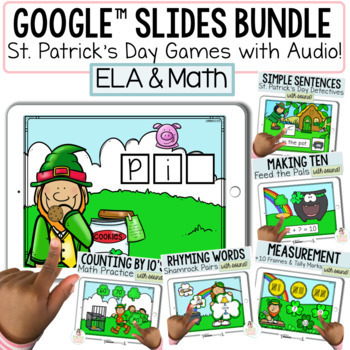 Preview of St. Patrick's Day Google Slides™ | Digital Bundle