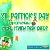 St. Patrick's Day Grammar Review Task Cards for Middle Sch