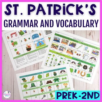 Preview of St. Patrick's Day Speech Therapy Vocabulary Activities For Language Therapy