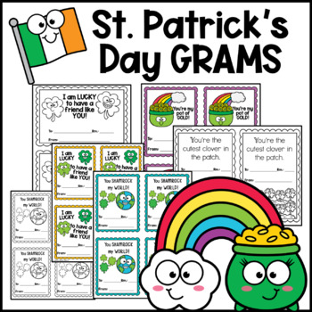 Preview of St. Patrick's Day Grams for Student Council Candy grams Kindness grams