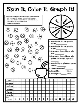 St Patrick S Day Graphing Activity St Patricks Day Graphing Activities Clover