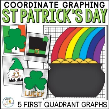 Preview of St. Patrick's Day Graphing | First Quadrant Math Activity