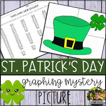 Preview of St. Patrick's Day Graphing Mystery Picture