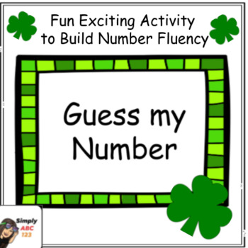 Preview of St Patrick's Day Guess My Number Math Game Adding and Subtracting  Slide Show