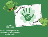 St. Patrick's Day Handprint Craft Printable
