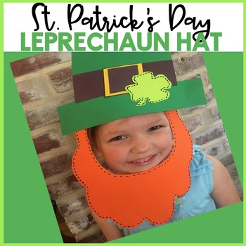 Preview of St. Patrick's Day Hat Craft Crown Leprechaun Craftivity Kindergarten