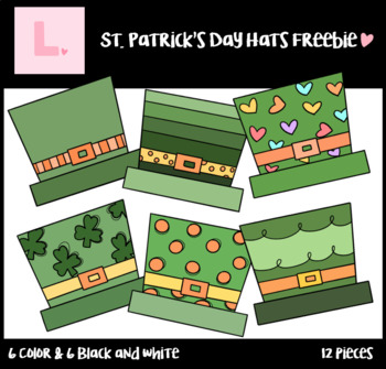 Preview of St. Patrick's Day Hats Clipart FREEBIE (St. Patrick's Day Clipart)