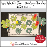 St Patrick's Day - Clover Counting Mat - bead threading nu