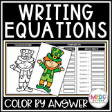 Writing Linear Equations St. Patrick's Day Activity High S