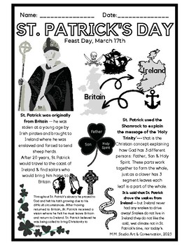 Preview of St. Patrick's Day - History, Geography, Religion