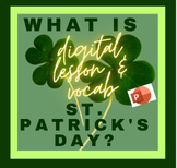 St. Patrick's Day History & Vocab digital PPT lesson photo