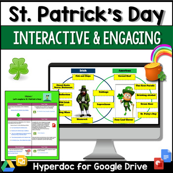 Preview of St. Patrick's Day Holiday Interactive Doc | High School Holiday Activity