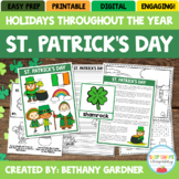 St. Patrick's Day - Holidays Throughout the Year - Printab